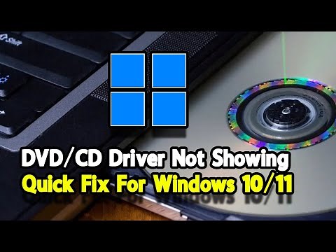 How to Fix DVD/CD Driver not showing in windows 10 | DVD/CD Driver is missing 🔨(Windows10/11)