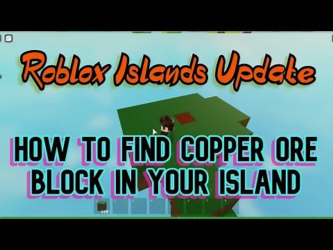 how to find copper ore block in your island ROBLOX ISLANDS/SKYBLOCK
