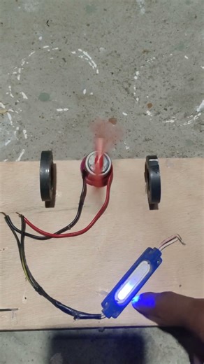 free energy using dc motor