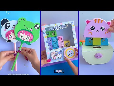 Easy paper craft/ paper craft/ school hacks/ easy to make