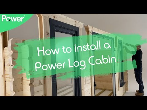 Powersheds Log Cabin Installation Video - How to assemble log cabins by Powersheds