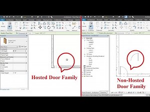 Non-Hosted Door Family - Revit
