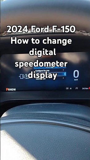 2024 Ford F-150 - How do I change the speedometer from km/h to MPH? #shorts