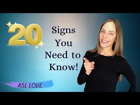 20 ASL Signs You Need to Know! - Sign Language