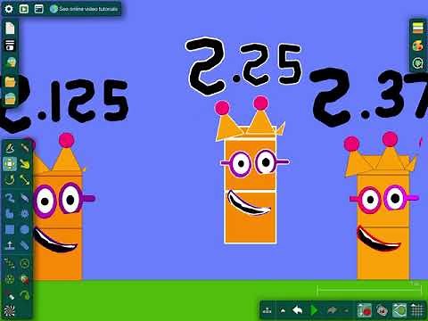 Numberblocks band eighths 0.125 to 100 (part 1)