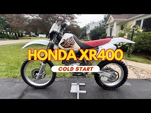 Honda XR400 Cold Start and Closeup