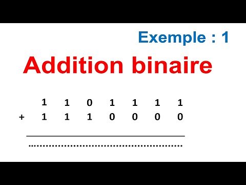 Mathématiques | Addition Binaire Exemple 1 #Logique_combinatoire_CE