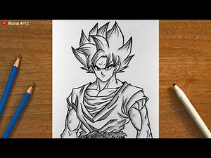 How to Draw Super Saiyan Goku - Dragon Ball Z Drawing || Step-by-Step Tutorial