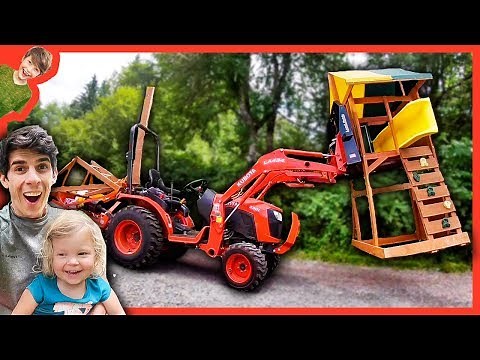 Tractors Working with Daddy