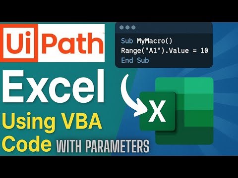 UiPath Excel Tutorial | Invoke VBA with Arguments Explained for Beginners