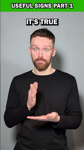 Useful Signs in British Sign Language (BSL) Part 1 ☝️