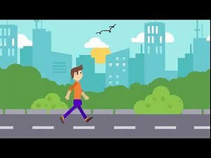 Walking man animation