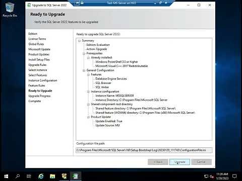 Upgrading SQL Server 2019 to SQL Server 2022