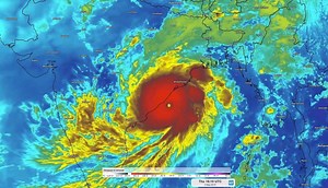 These enhanced infrared satellite images shows Cyclone Fani making landfall along India's east coast today. According to the World Meteorological Ogranisation, this is one of the most intense cyclones to affect this region in 20 years. | Weatherzone