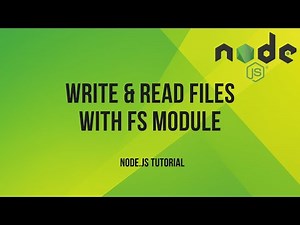Node.js Tutorial: Write & Read Files with fs Module in 2 Minutes!