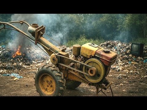 Challenge – Turning 80 year old scrap into a brand new farm tractor // full restoration