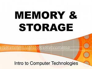 MEMORY &amp; STORAGE - SlideServe