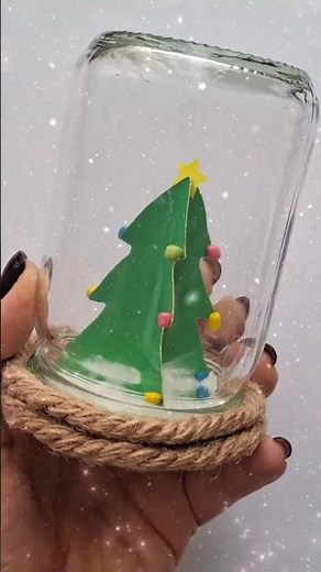 Easy DIY Snow Globe for Christmas Fun