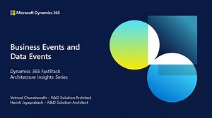 Business events and data events