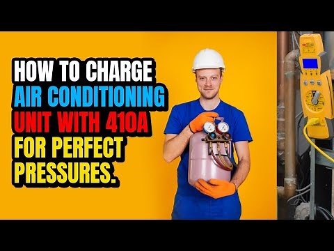 how to charge air conditioning unit with 410a for perfect pressures.