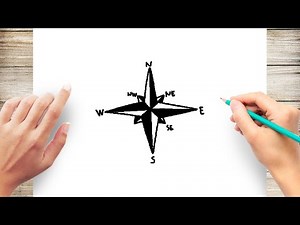 How to Draw Compass Easy