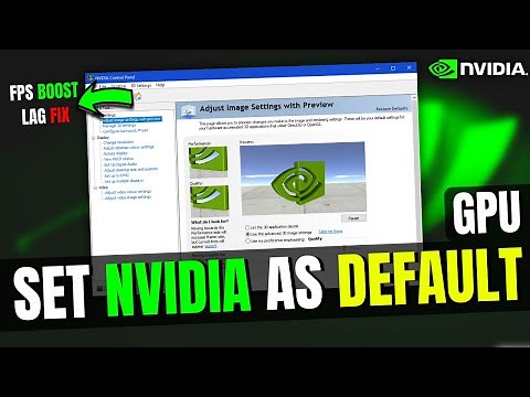 How to Set Nvidia as a Default GPU/Graphics Card on Windows 11 & 10 Laptop | 2025