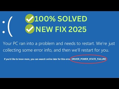 How to Fix ‘Driver Power State Failure BSOD Error on Windows 11\\10