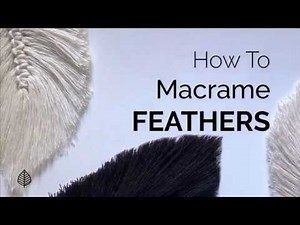 How to Macrame Feathers / Beginner Leaves Tutorial / Rock Mountain Co. 🌿 Fall Decor