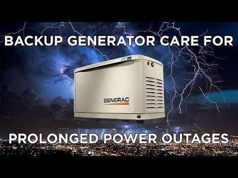 Using Your Backup Generator During a Prolonged Power Outage