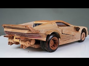 Wooden Supercar Build | Handmade Quarado V Tech Model Car (Satisfying Craftsmanship)