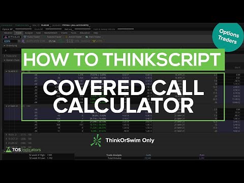 Build a Covered Call Calculator for ThinkOrSwim in Under 30 Minutes