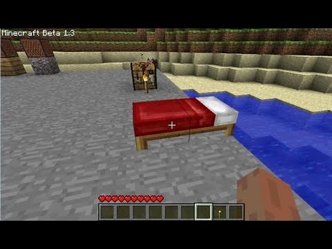 Minecraft Tutorial - How to make a Bed
