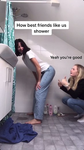 Best Friends Showering Together: A Fun Bonding Experience