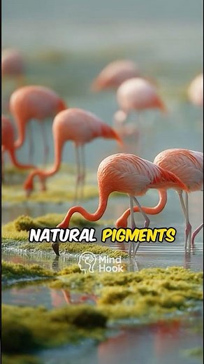 “Flamingos Were Born Gray?! Here’s How They Turn Pink!” 🦩#facts #shorts #animals #wildlife #birds