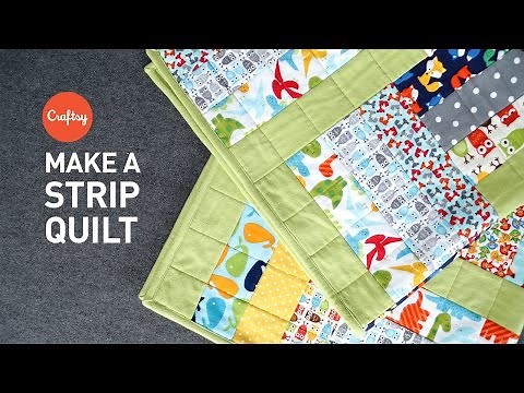 Strip quilt project (quick & easy!) | Quilting Tutorial with Angela Walters