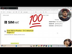 Excel 2021 In Practice - Ch 3 Advanced Project 3-7 #Ch3advancedproject3-7 #InPracticeCh3 #simnet