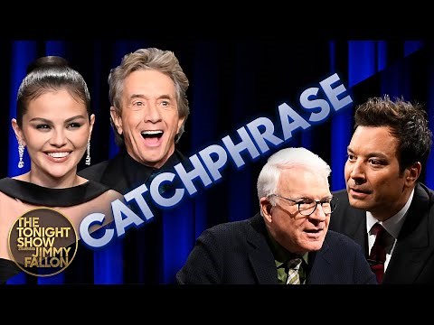 Catchphrase with Steve Martin, Martin Short and Selena Gomez | The Tonight Show