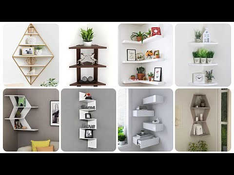 TOP 35+ Modern Corner Shelf Decorating Ideas | Wall Corner Shelf Design