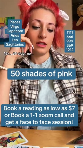Pink Haired Fool | Gypsy living in a van on Instagram: "Book a personal reading with me through the link in my bio 🔗 🌺 🐈‍⬛ #tarot #psychic #tarotreading"