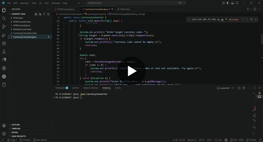 #internship #currencyconverter #api #programming #developer #codingjourney #java #codsoft | Priyadharshini B