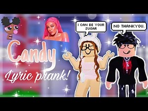 CANDY : DOJA CAT ✨🍭 || LYRIC PRANK - ROBLOX