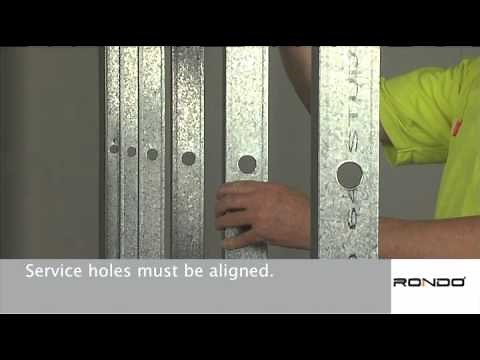 How to install Rondo Steel Stud and Track Wall Framing System
