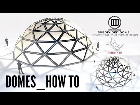 Rhino 7 3D Dome Making techniques Architecture and Engineering