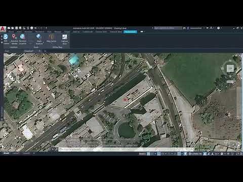 Como geolocalizar en autocad / Como insertar un mapa de google earth