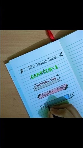 Top 4 Aesthetic Title Header Ideas for Notes! ✨📖 #shorts #fomosart