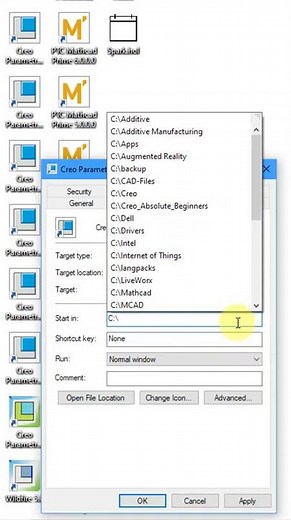 Creo Parametric - Setting Your Default Working Directory