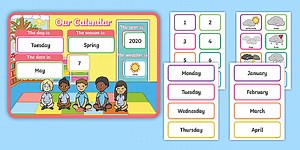 Daily Calendar/Weather Chart