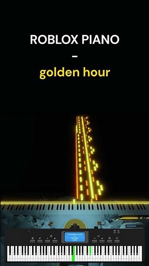 golden hour | JVKE [ROBLOX Piano] #shorts