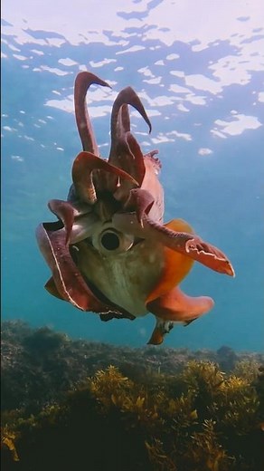 Giant Cuttlefish's Natural Jet Engine | Underwater Propulsion System