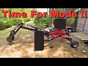 Red Rock/Trencherman Towable Backhoe from Princess Auto Let The Mods Begin !!!